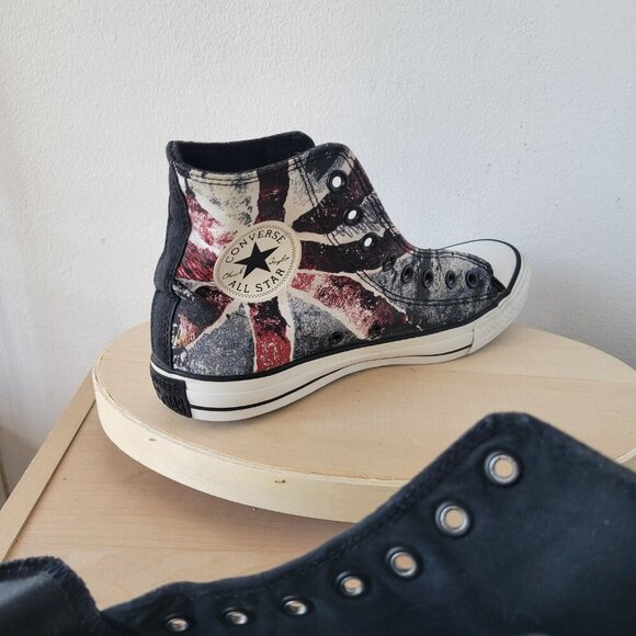 Chuck Taylor All Star Converse CT HI Black/Chili Unisex Sneakers (Size W9 / M7) - Picture 9 of 14
